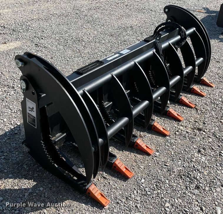 image for item NY9976 78" W skid steer grapple bucket