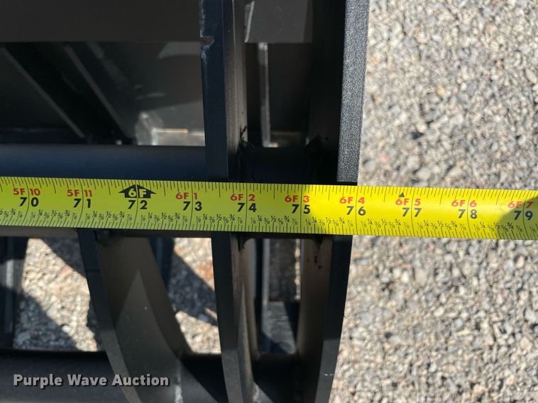 image for item NY9976 78" W skid steer grapple bucket