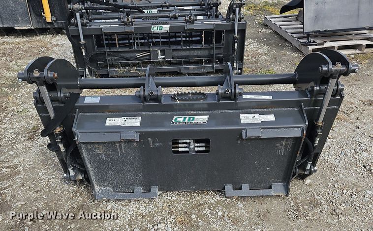 image for item NZ9035 CID HDGR63  63" W skid steer grapple bucket