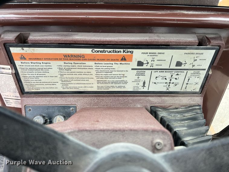 image for item OA9003 1993 Case 580 Super K  backhoe