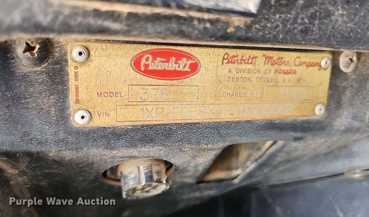 image for item OG9475 1996 Peterbilt 378  dump truck