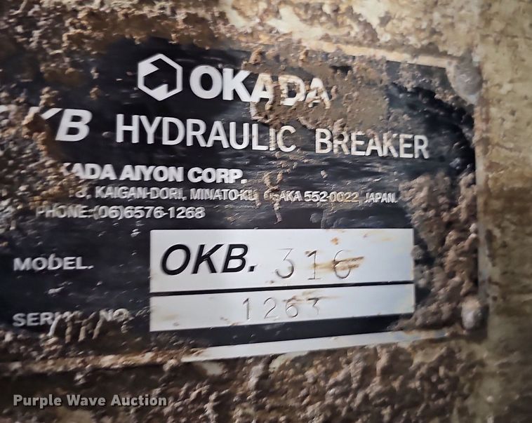image for item OG9502 Okada OKB319  hydraulic breaker