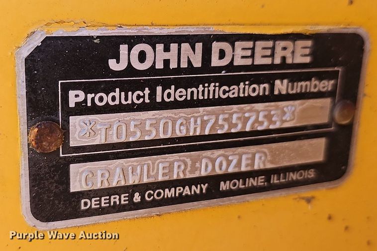 image for item OG9520 1989 John Deere 550G  dozer