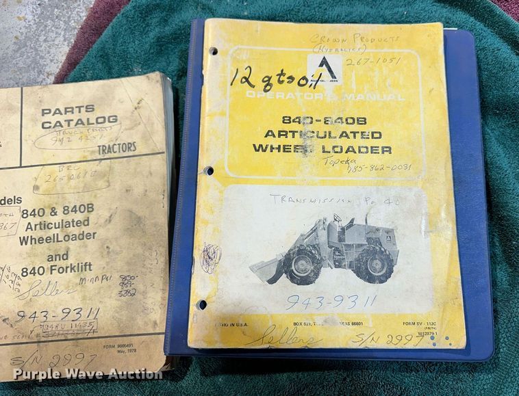 image for item OK9001 1974 Allis-Chalmers 840  wheel loader