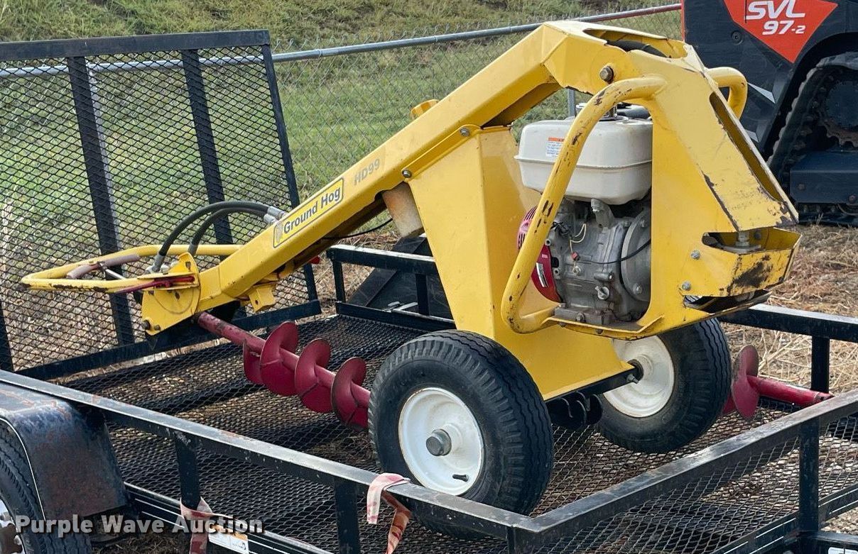 Ground Hog HD99H post hole auger in Kingston, OK Item NA9550 for