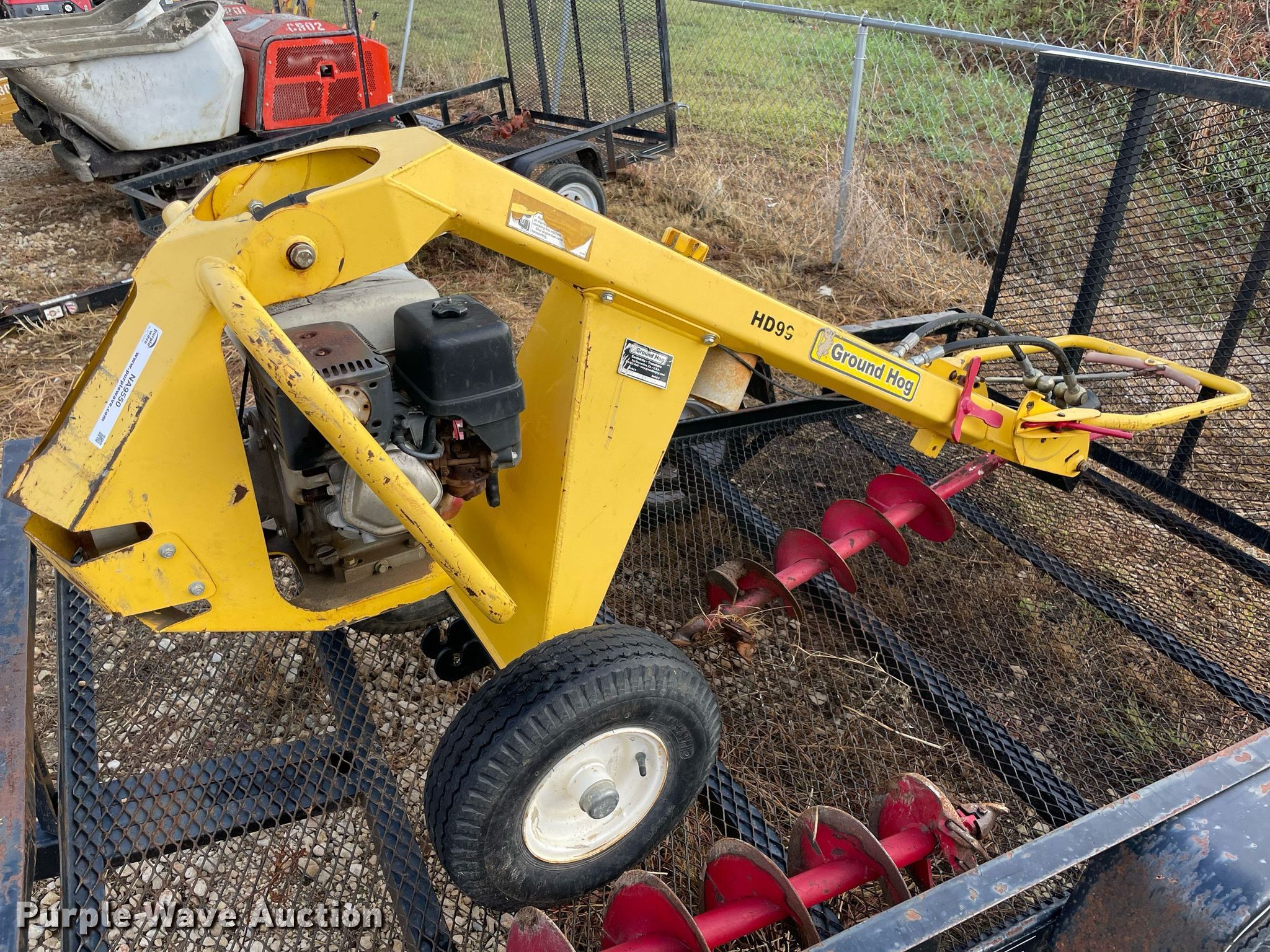 Ground Hog HD99H post hole auger in Kingston, OK Item NA9550 for