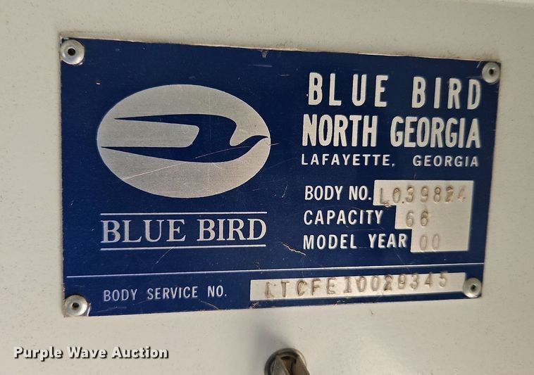 image for item DP2444 2000 Blue Bird TC2000  school bus