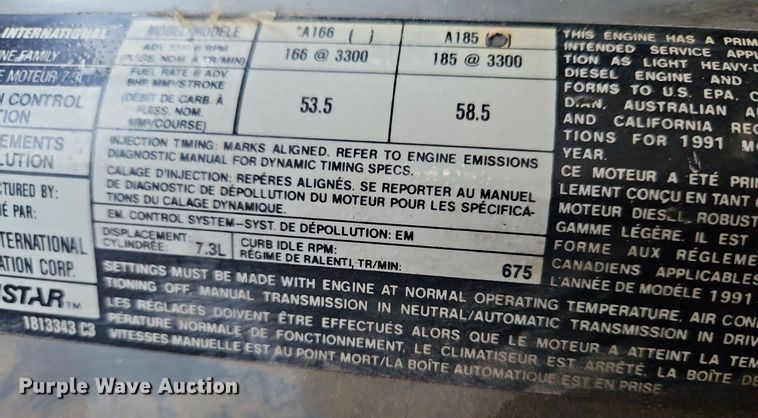 image for item DP2448 1991 Ford F350 XL  ambulance