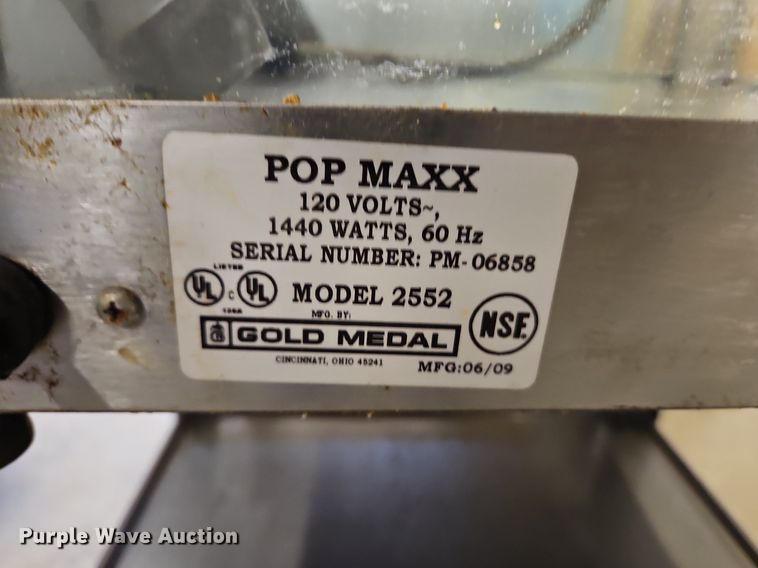 image for item DP2469 (2) popcorn machines