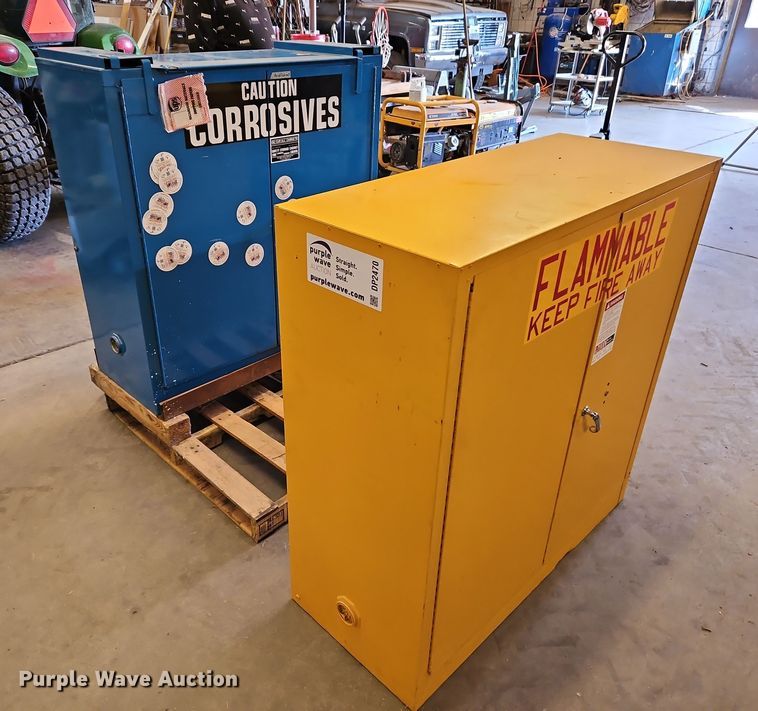 image for item DP2470 (2) flammable storage cabinets