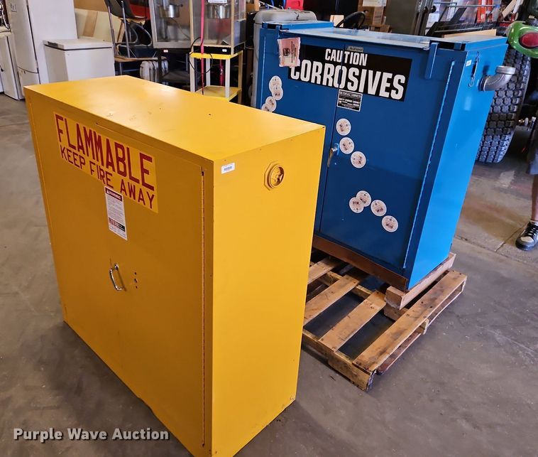 image for item DP2470 (2) flammable storage cabinets