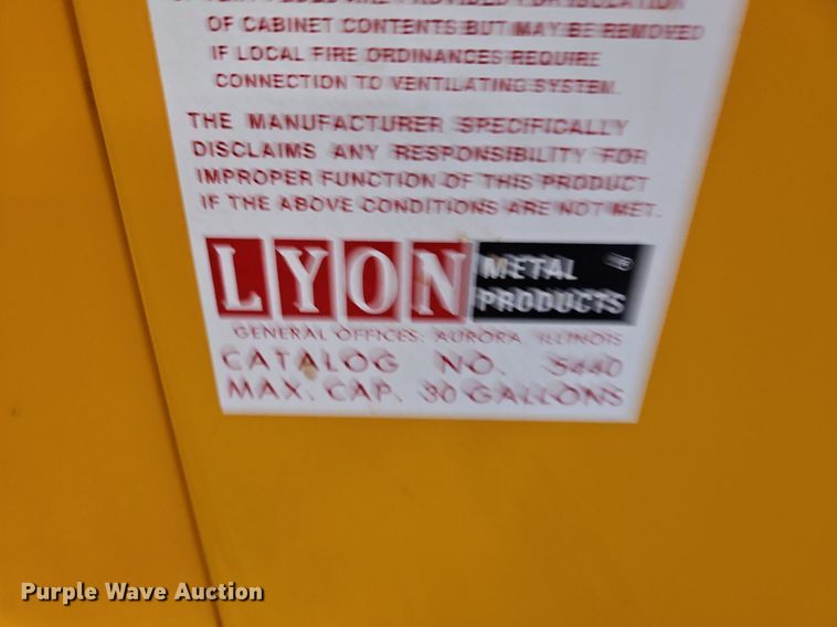 image for item DP2470 (2) flammable storage cabinets