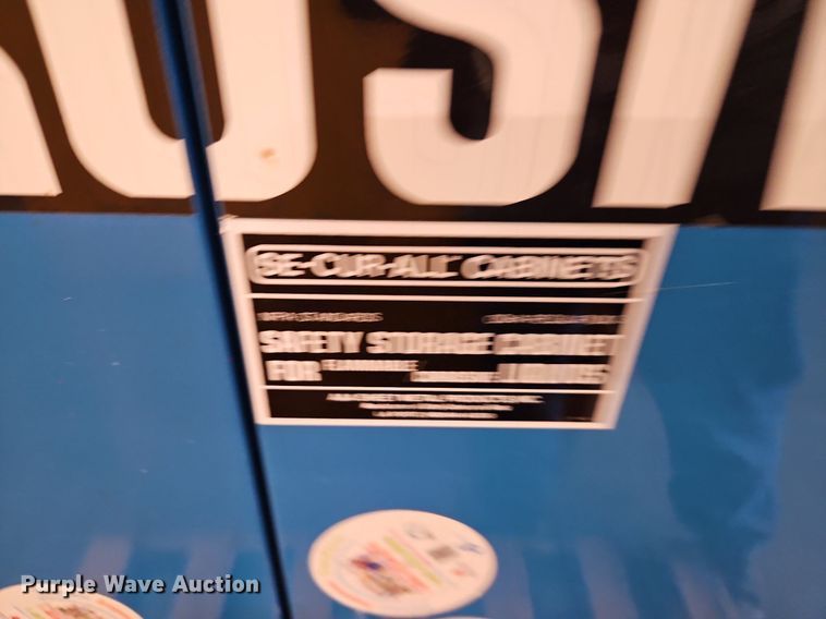 image for item DP2470 (2) flammable storage cabinets