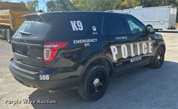 image for item DQ0972 2015 Ford Explorer Police Interceptor  SUV