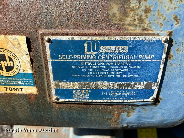 image for item DQ0984 Gorman Rupp 16A2-F3L  centrifugal pump