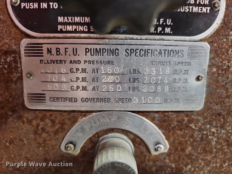 image for item DS5652 1962 American LaFrance  pumper fire truck