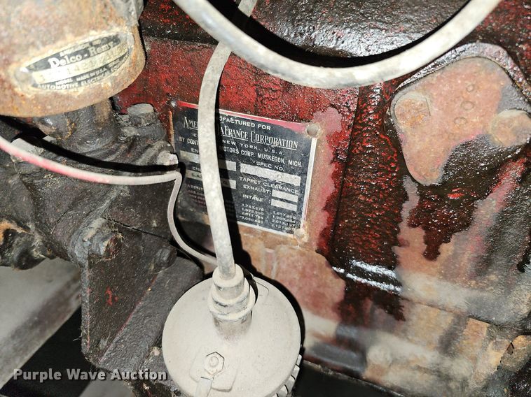 image for item DS5652 1962 American LaFrance  pumper fire truck