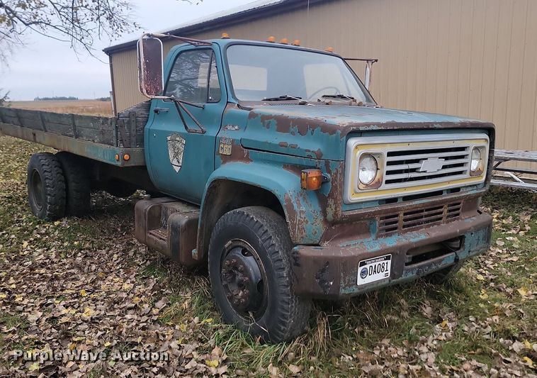 image for item JG9696 1975  Chevrolet CE619  dump flatbed truck