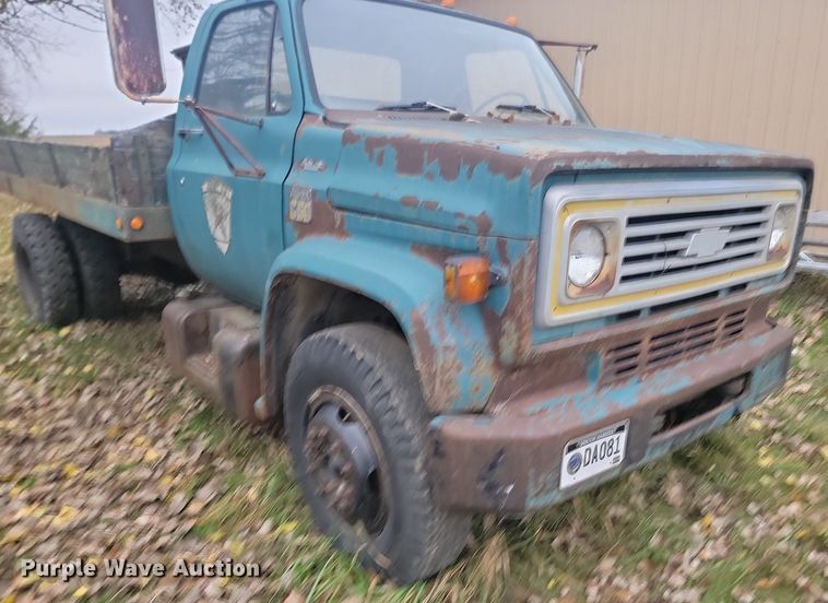 image for item JG9696 1975  Chevrolet CE619  dump flatbed truck