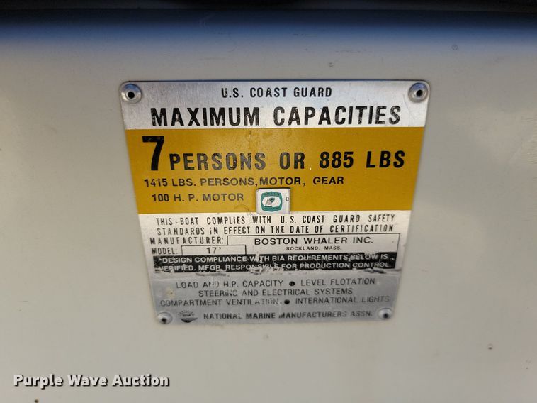 image for item JG9700 Boston Whaler  boat