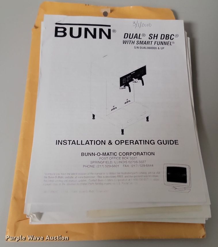 image for item JG9724 Bunn  coffee machine