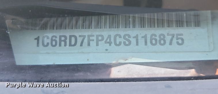 image for item JG9758 2012 Dodge Ram 1500  Quad Cab pickup truck