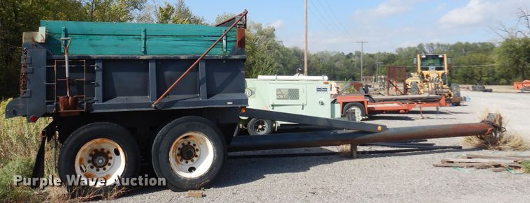 image for item KD9186 1994 Shop built  end dump pup trailer