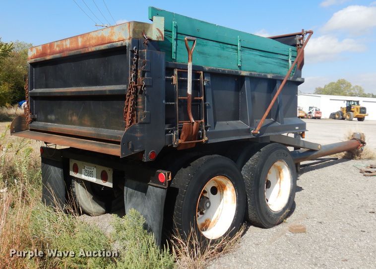 image for item KD9186 1994 Shop built  end dump pup trailer