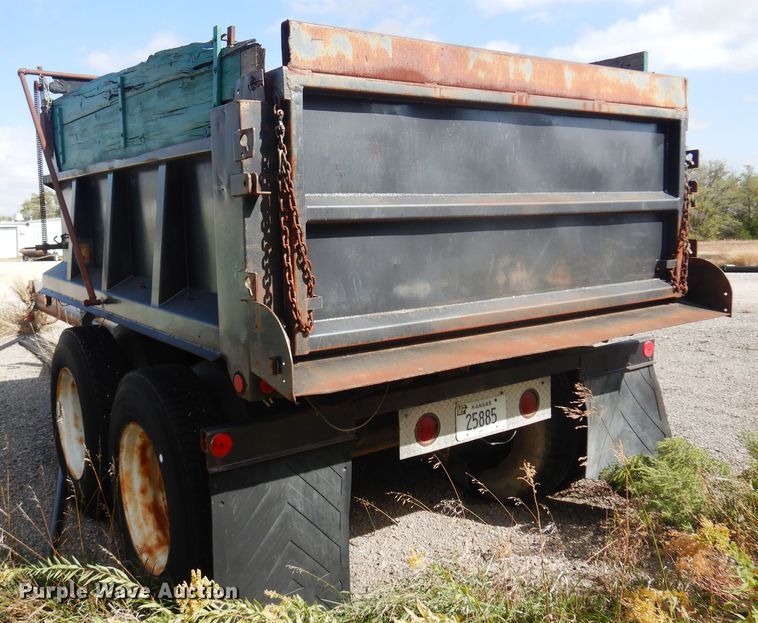 image for item KD9186 1994 Shop built  end dump pup trailer