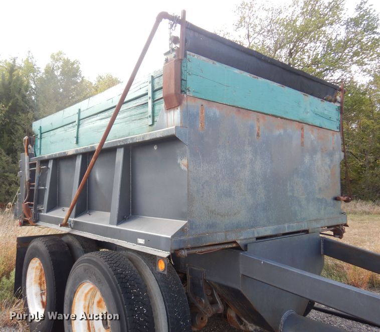 image for item KD9186 1994 Shop built  end dump pup trailer