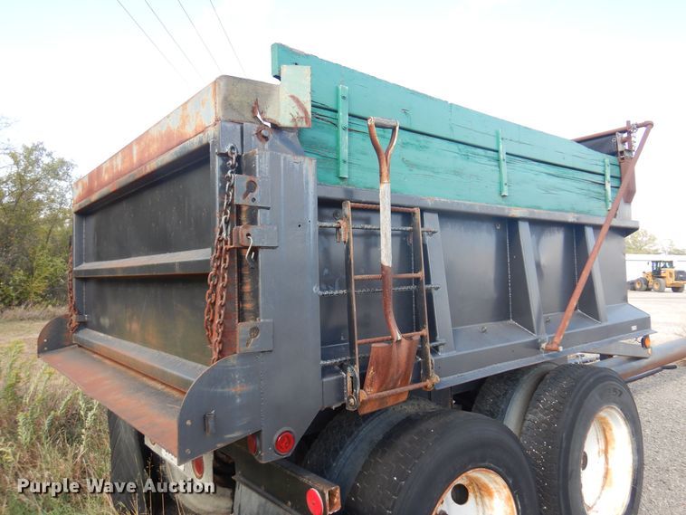 image for item KD9186 1994 Shop built  end dump pup trailer