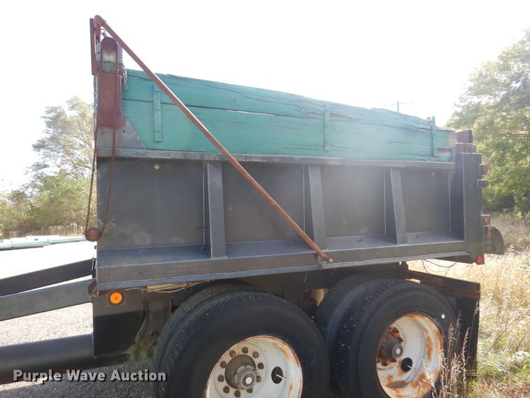 image for item KD9186 1994 Shop built  end dump pup trailer