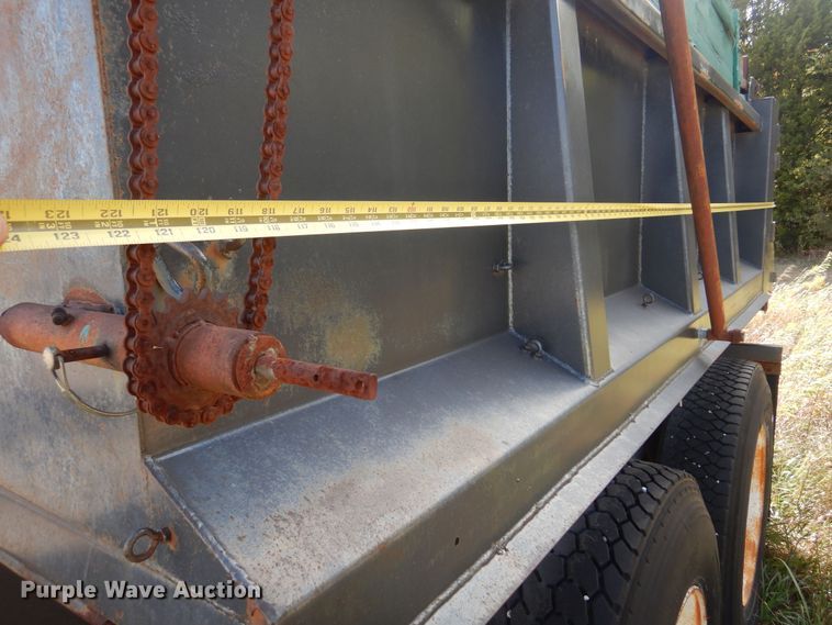 image for item KD9186 1994 Shop built  end dump pup trailer