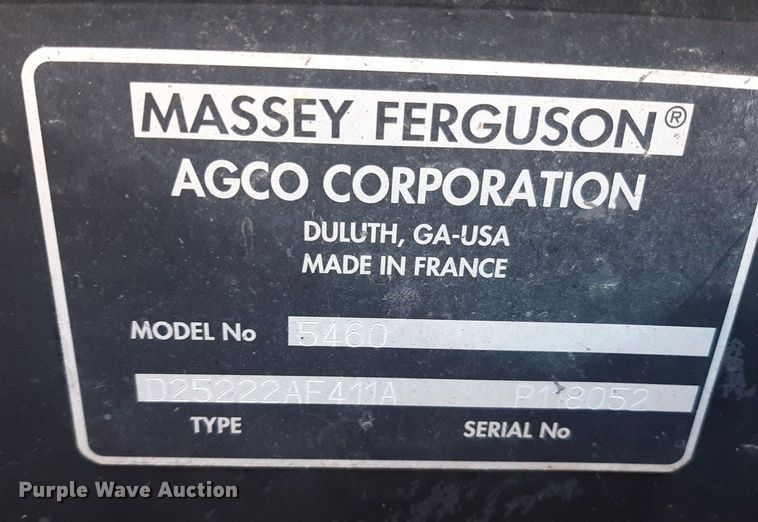 image for item KD9233 2005 Massey Ferguson 5460  MFWD tractor