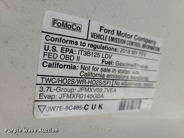 image for item LO9846 2018 Ford Taurus Police Interceptor