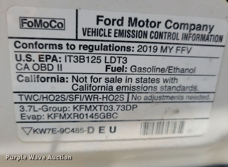 image for item LO9848 2019 Ford Explorer Police Interceptor  SUV