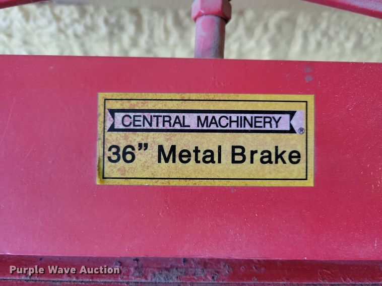 image for item LO9860 Central Machinery  36" W metal brake