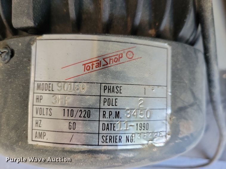 image for item LO9868 1990 Total shop 90160  dust collector