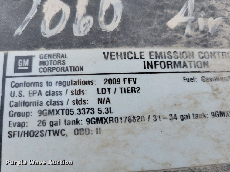 image for item LO9871 2009 Chevrolet Silverado 1500  pickup truck