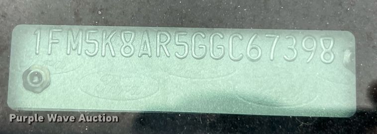 image for item LU9810 2016 Ford Explorer Police Interceptor  SUV