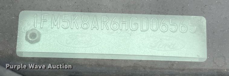 image for item LU9811 2017 Ford Explorer Police Interceptor  SUV