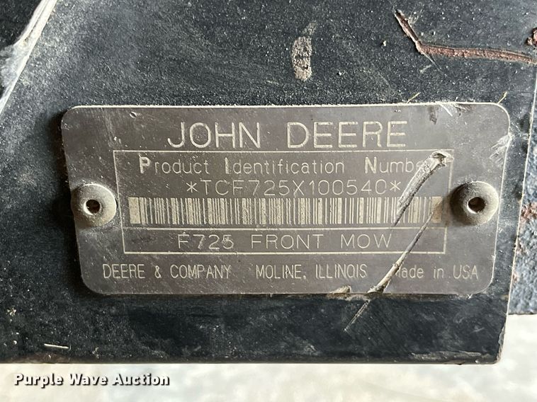 image for item MG9516 John Deere F725  lawn mower