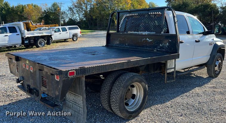 image for item NI9043 2009 Dodge Ram 5500HD  Quad Cab flatbed truck