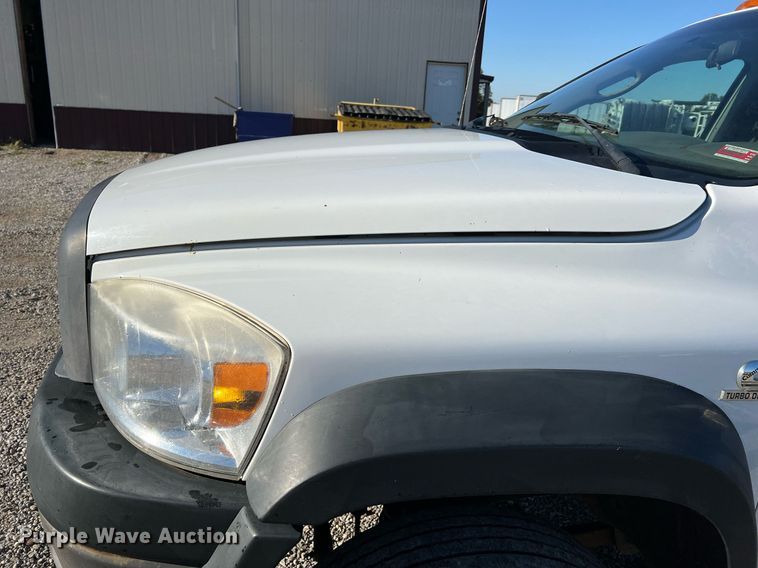 image for item NI9043 2009 Dodge Ram 5500HD  Quad Cab flatbed truck