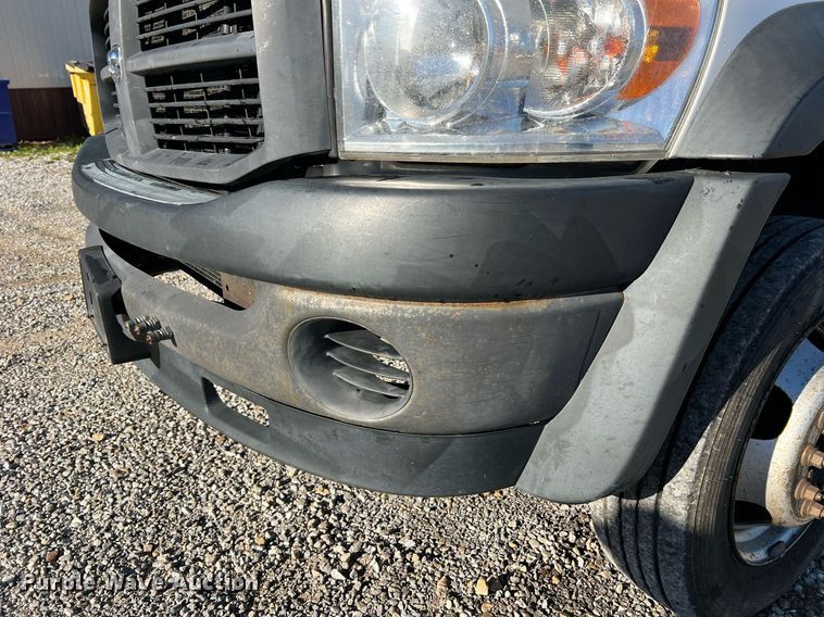 image for item NI9043 2009 Dodge Ram 5500HD  Quad Cab flatbed truck