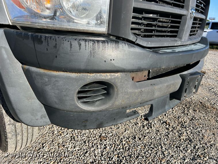 image for item NI9043 2009 Dodge Ram 5500HD  Quad Cab flatbed truck