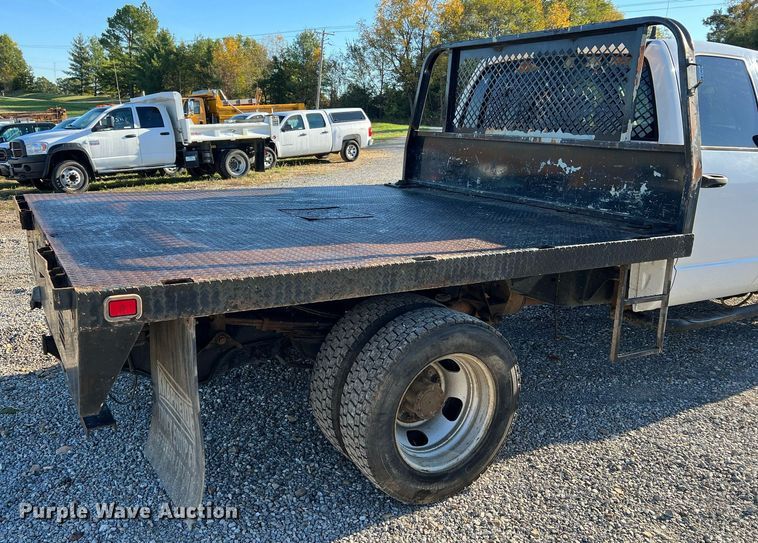 image for item NI9043 2009 Dodge Ram 5500HD  Quad Cab flatbed truck