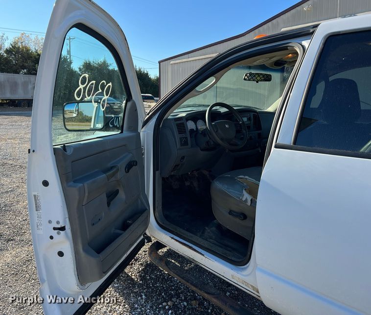 image for item NI9043 2009 Dodge Ram 5500HD  Quad Cab flatbed truck