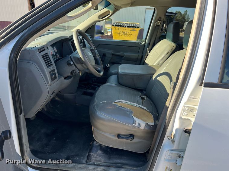 image for item NI9043 2009 Dodge Ram 5500HD  Quad Cab flatbed truck