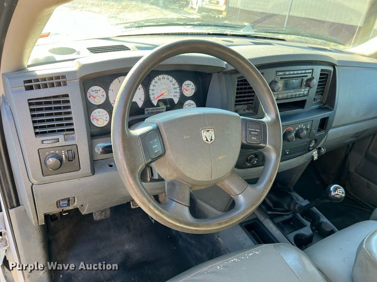 image for item NI9043 2009 Dodge Ram 5500HD  Quad Cab flatbed truck